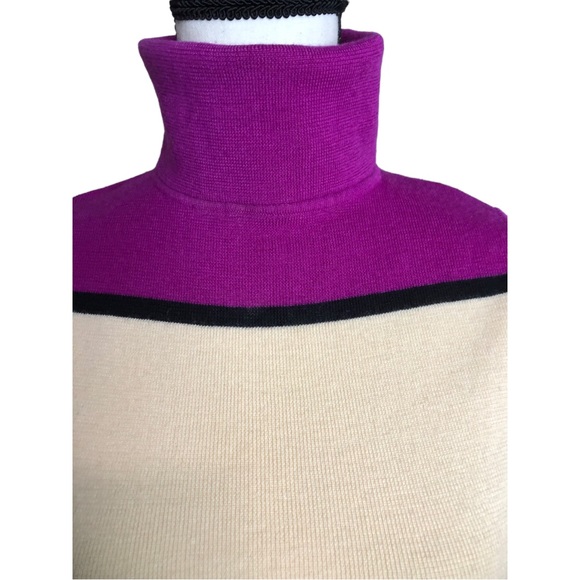 MOSCHINO Wool Turtleneck Top Sz 4 - Picture 3 of 15